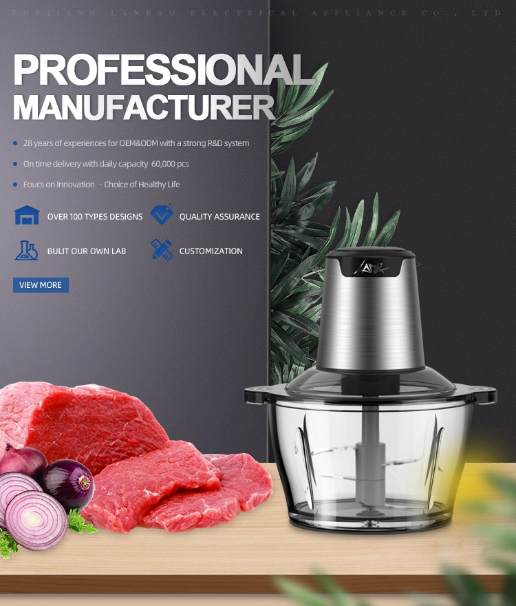 New Design Electric Garlic Food Chopper Meat Vegetable Chopper with Tomato Juicer