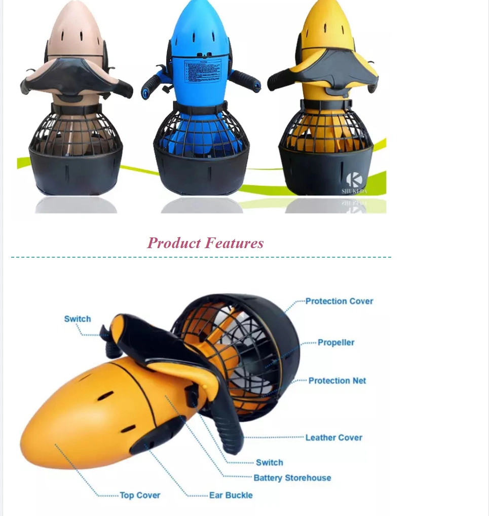 Underwater Sea Diving Scooter Diving Equipment Plug in Camera for Adults
