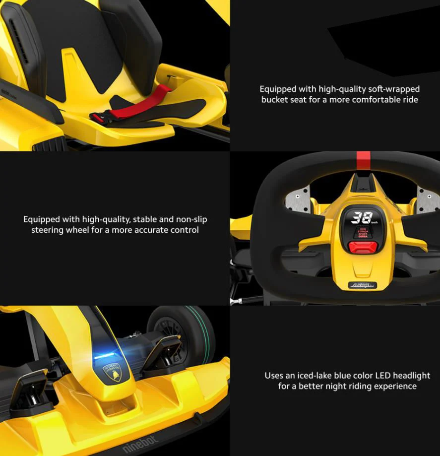 Ninebot Seg Way Xiaomi Lamborghini Gokart Karting Steering Cross Buggy Car Racing Adults off Road Go-Kart Electric Go Karts