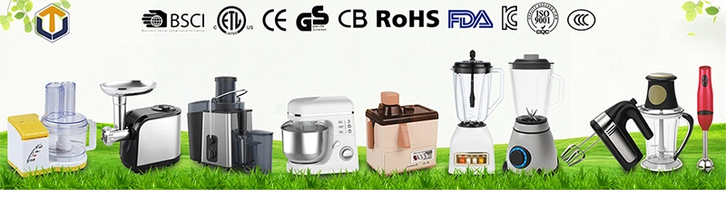 Kitchen Appliance Home Used Electric Food Processor Stainless Steel Chopper Mixier Grinder Glass Blender Food Chopper