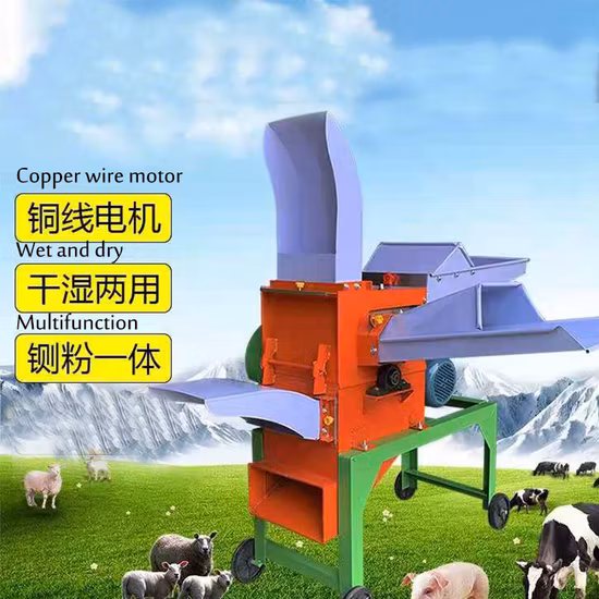 Electric Petrol Diesel Engine Hay Cutter Silage Grass Animal Feed Forage Chopper Corn Straw Chaff Cutter Machine for Sale